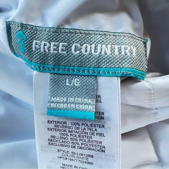 Free Country Women's Freecycle Cloud Lite Reversible Cozy Vest Jacket Size L - Picture 9 of 15